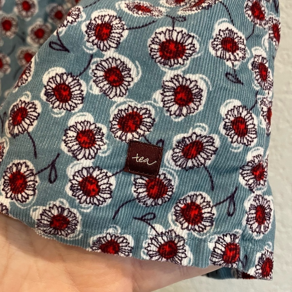 Tea Collection Corduroy Floral Dandelions Blumenmeer Dress - Size 6 - Picture 4 of 5